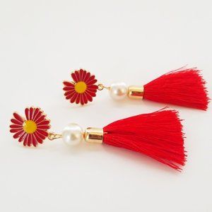 Flower Tassel Earrings NWOT